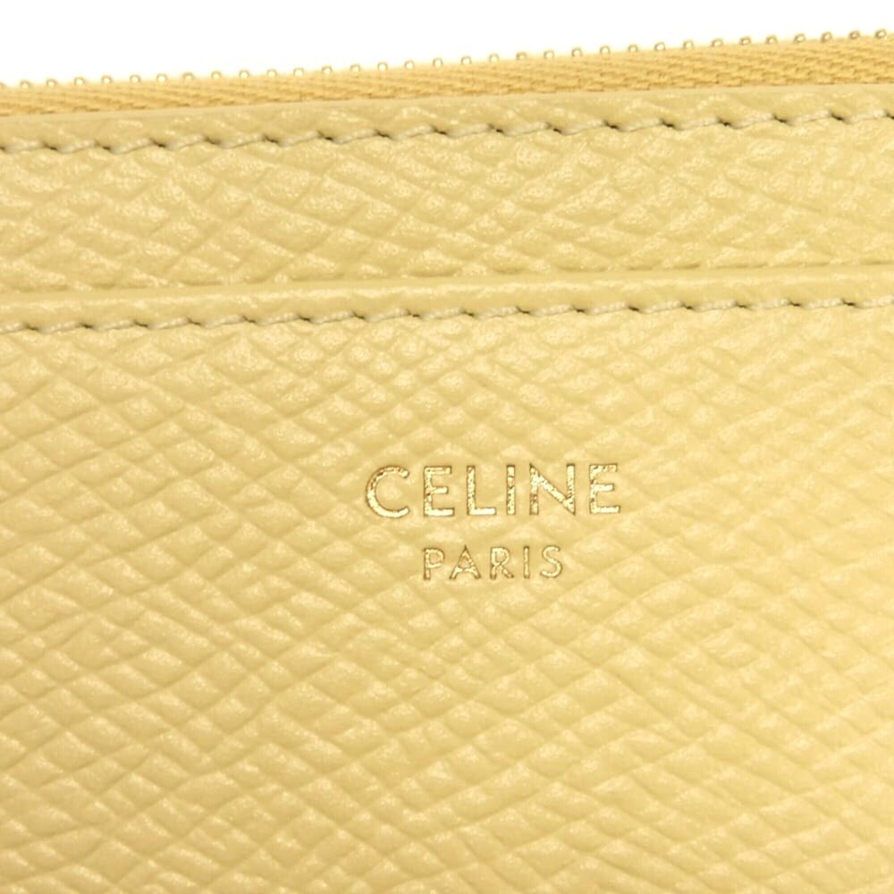 Celine Triomphe Zip Coin Case/Card Holder/Fragment Case with New Logo Foil St... - Picture 8 of 14